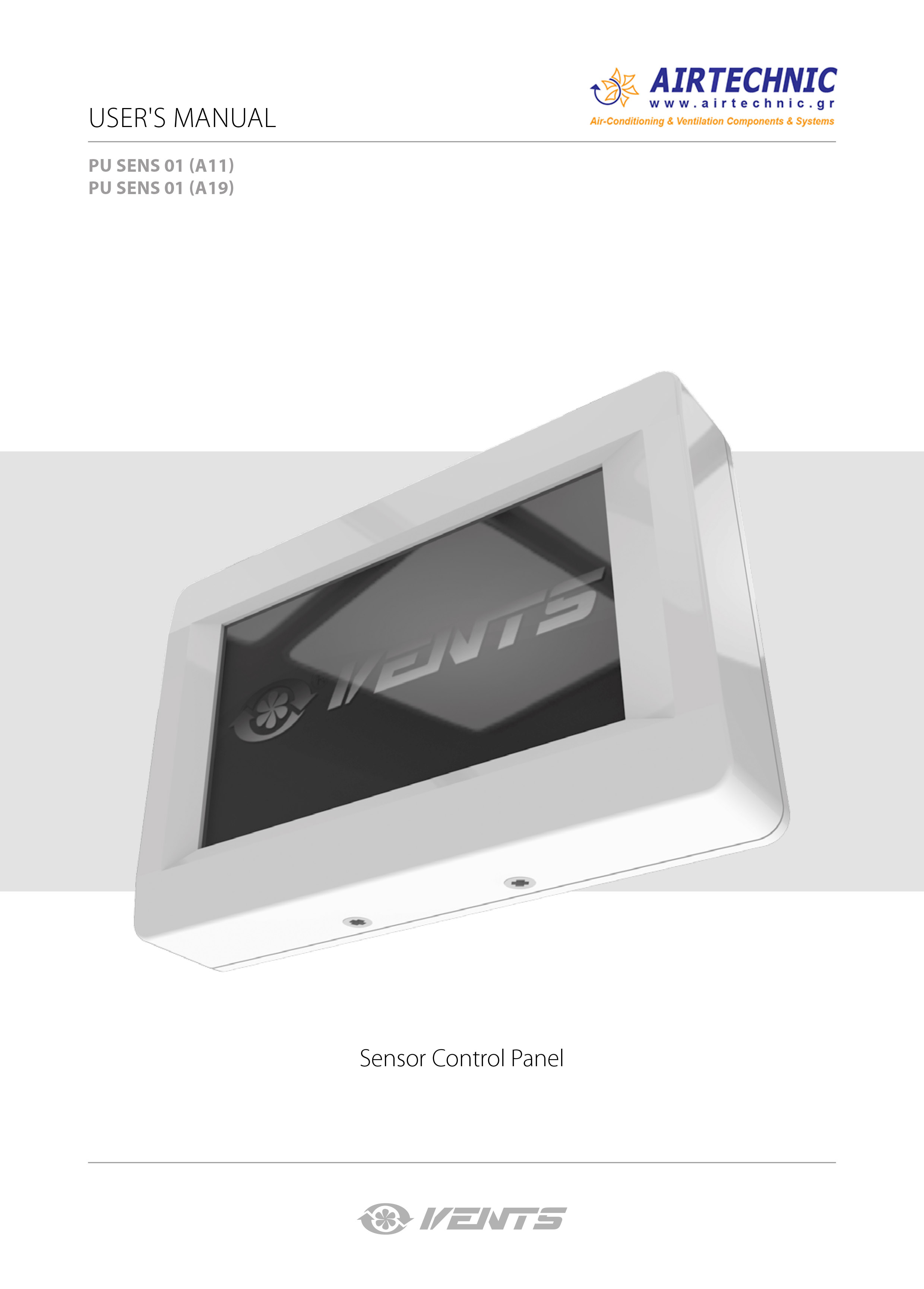 USER's MANUAL "Sensor control panel PU SENS 01 A11/A19"